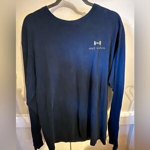 Simply Southern Dark Blue Long Sleeve Tee Xl